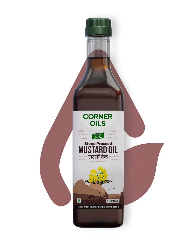 Mustard Oil, Stone Pressed, 100% Pure