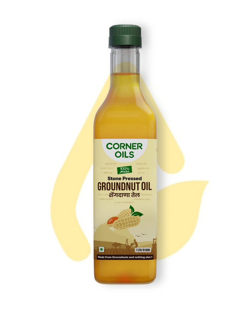 Groundnut Oil, Stone Pressed, 100% Pure