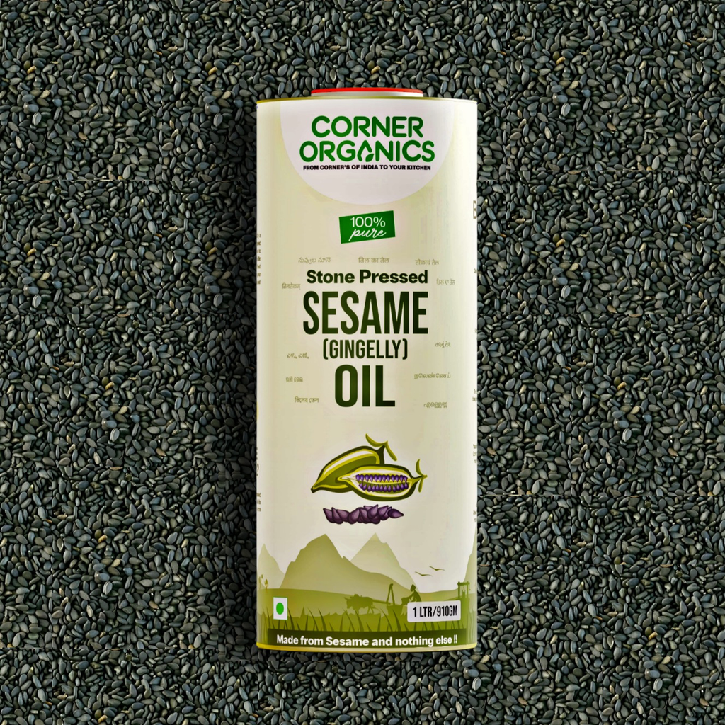 Sesame (Gingelly) Oil, Stone Pressed Oil, 100% Pure