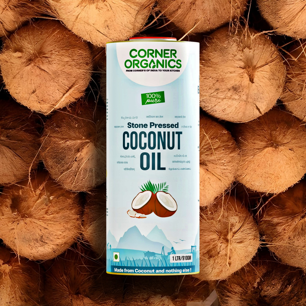 Coconut Oil, Stone Pressed Oil, 100% Pure