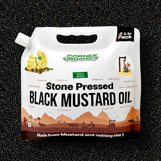 [COBM-5L-P] Black Mustard Oil, Stone Pressed, 100% Pure