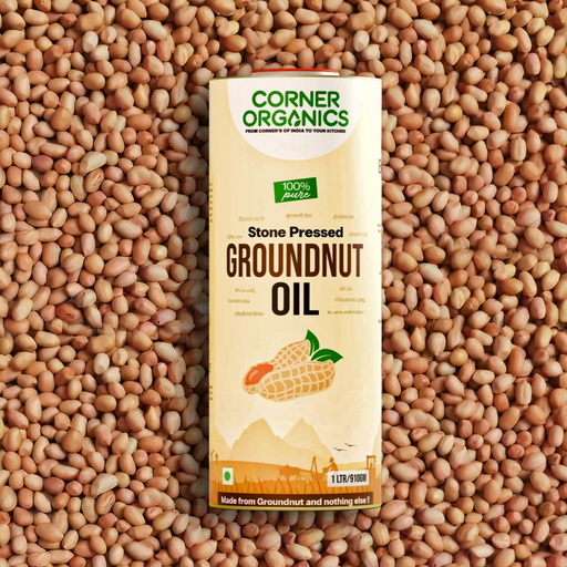 [COGN-1L-T] Groundnut Oil, Stone Pressed, 100% Pure